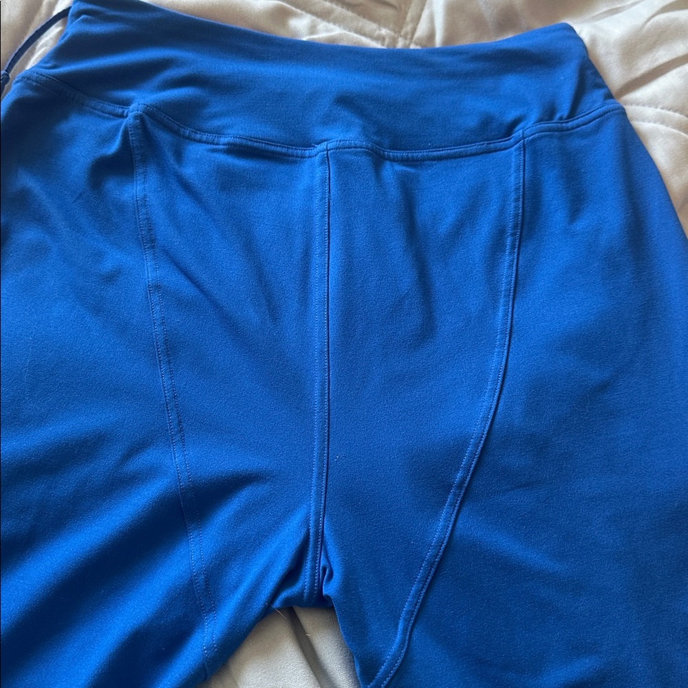 Free People Movement Cobalt blue joggers sweat pants high waist cargo pockets S - Picture 9 of 12